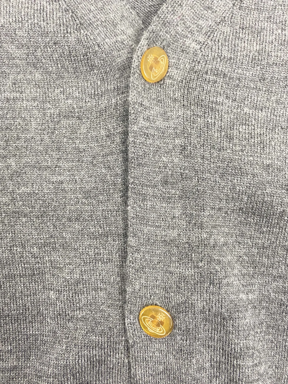 Vivienne Westwood MAN gray wool cardigan — JAMES VELORIA